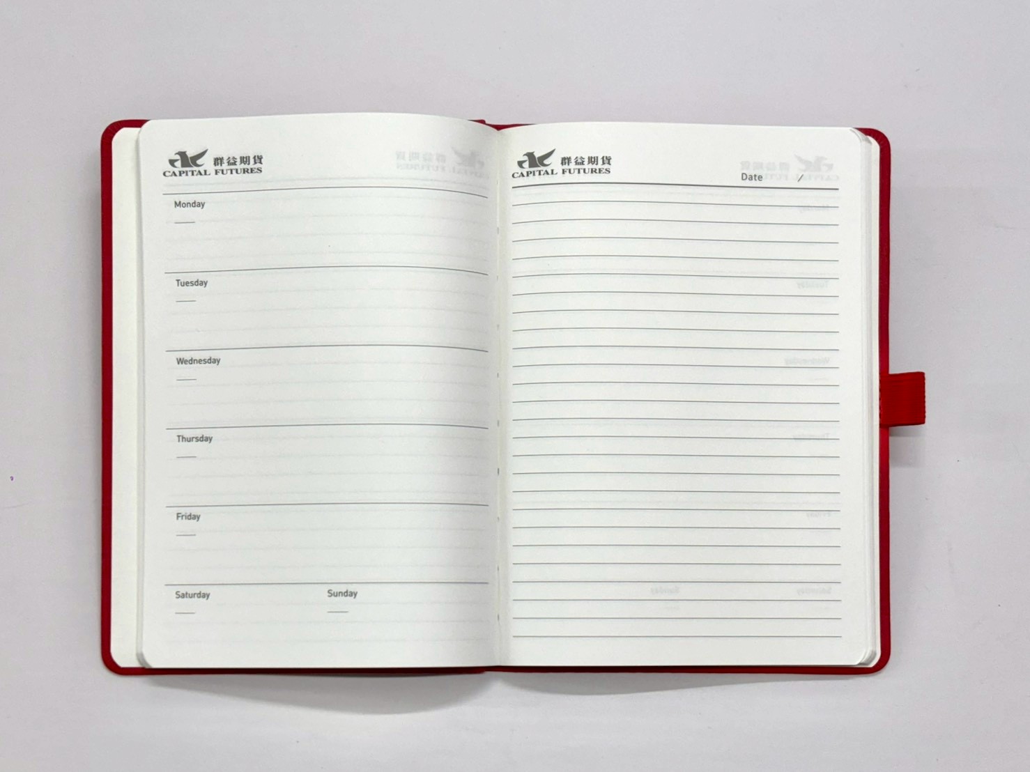 群益期貨｜年度限定品牌筆記本與紅包袋